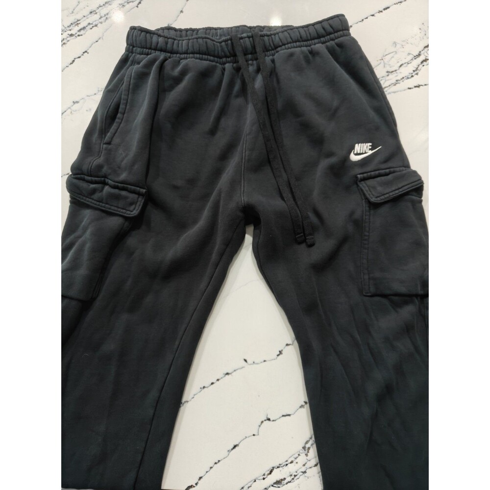 Nike Sportswear Cargo Sweatpants Fleece Joggers Large Black Men's Activewear